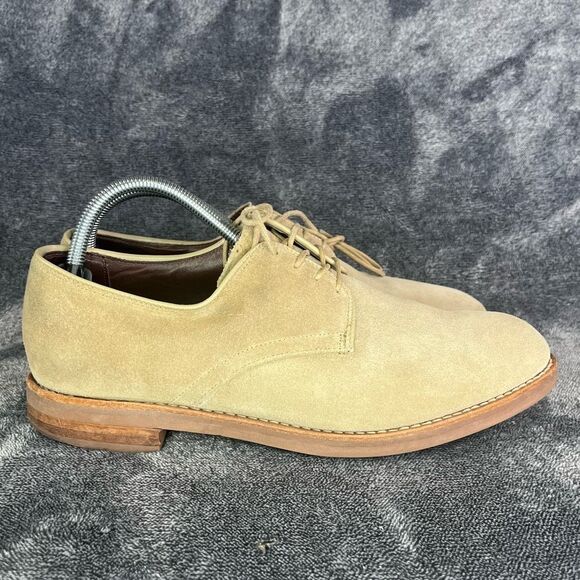 Vintage Allen Edmonds Orlean Tan Suede Leather Dress Shoes Vibram Sole Sz 9 - Picture 4 of 9